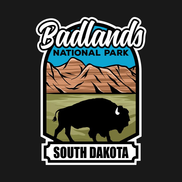 Badlands National Park South Dakota Bison by SouthDakotaGifts