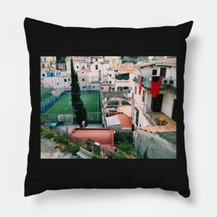 Quaint Seaside Village In Southern Italy Pillow