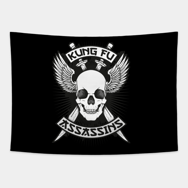 Kung Fu Assassins Martial Arts Tapestry TeePublic