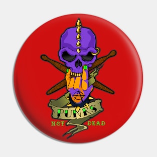 Punk's Not Dead Pin