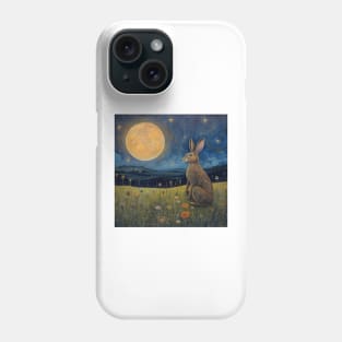 Moonlit Reverie: The Hare's Serenity 02 Phone Case