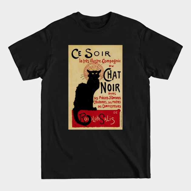 Discover Tonight Chat Noir by Theophile Alexandre Steinlen - Cat Noir - T -shirt