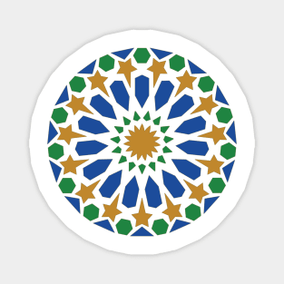 Moroccan Zellige Mosaic Art Magnet