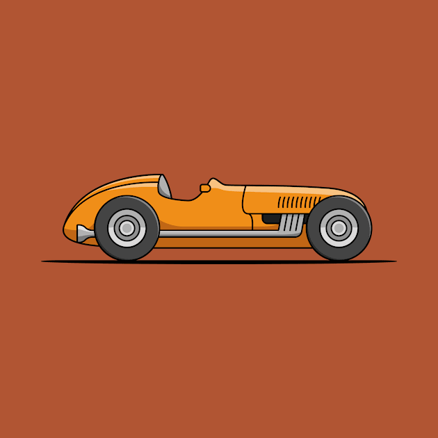 Classic Racing Car - Orange by JingleSnitch