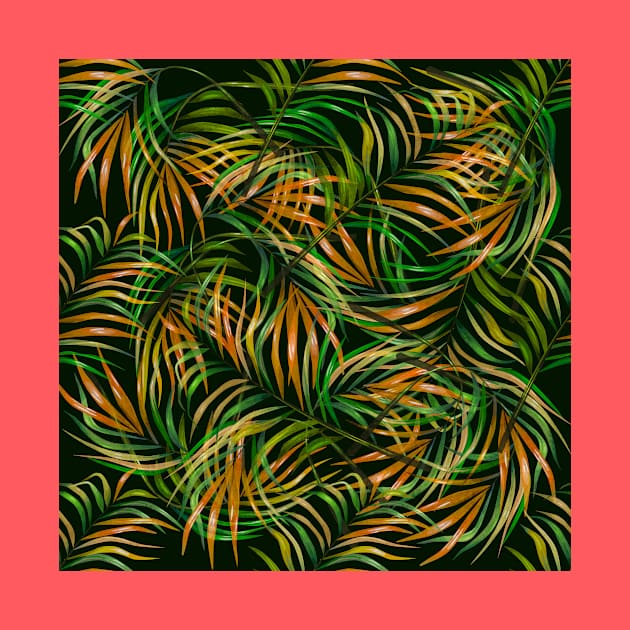 Colorful Tropical Fronds by StudioGrafiikka