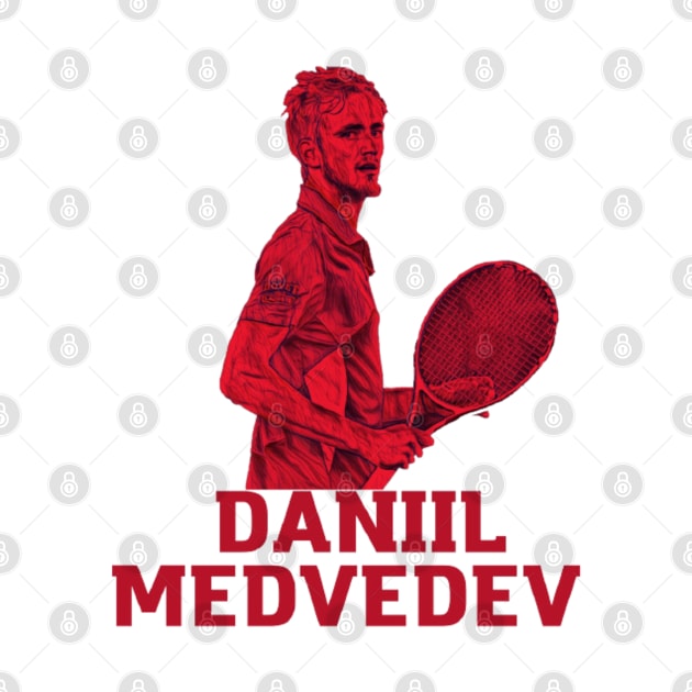 Daniil Medvedev by BorodinaAlen