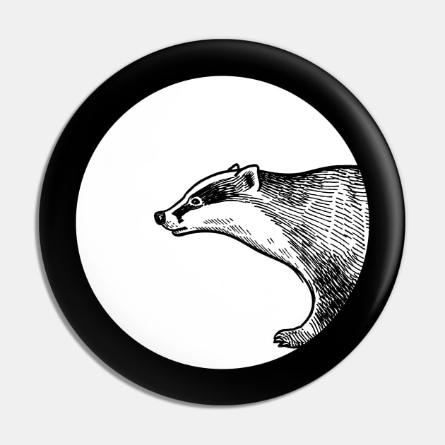 Badger Pin by Johnny_Sk3tch