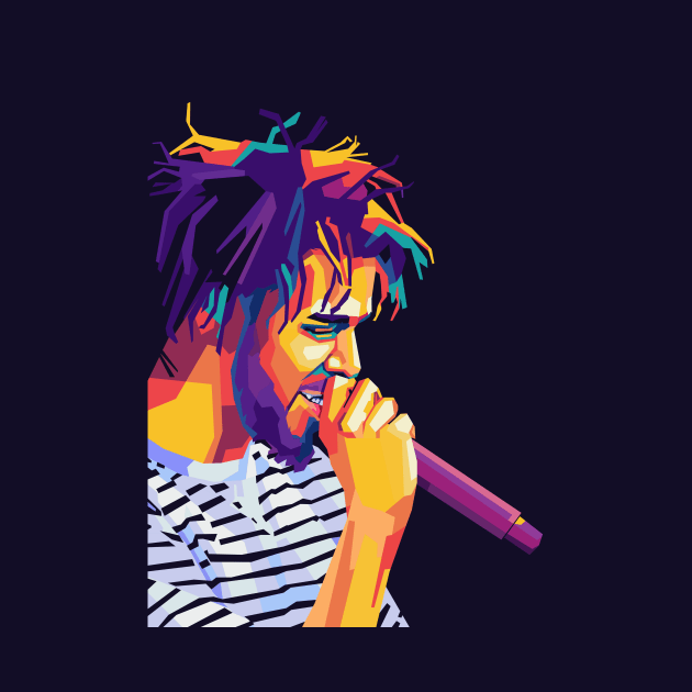 jcole wpap pop art by Kuli art