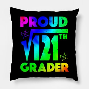 Proud 11th Grader Square Root of 121 Teachers Students Pillow