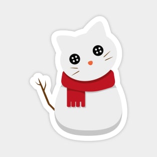 Cute Kawaii Snowcat Magnet