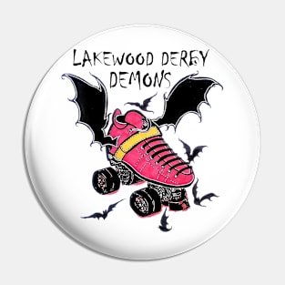 Lakewood Derby Demons Logo Pin