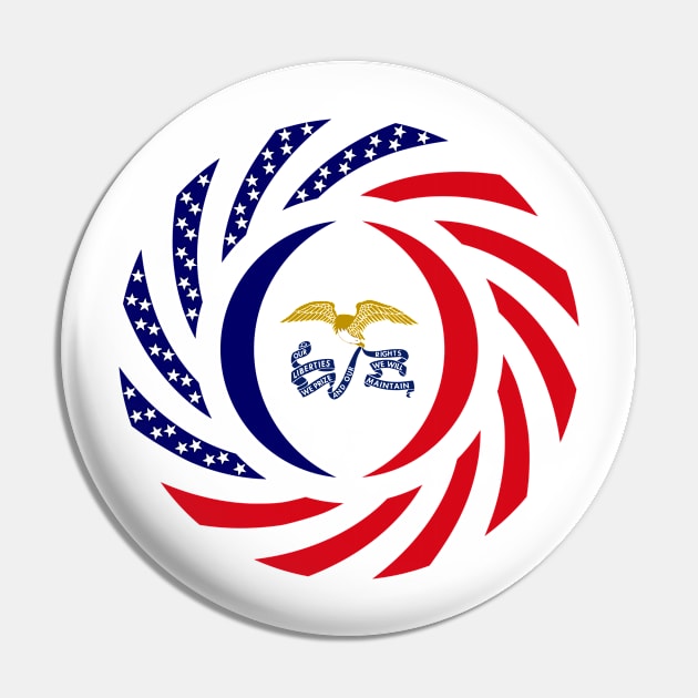 Iowa Murican Patriot Flag Series Pin by Village Values