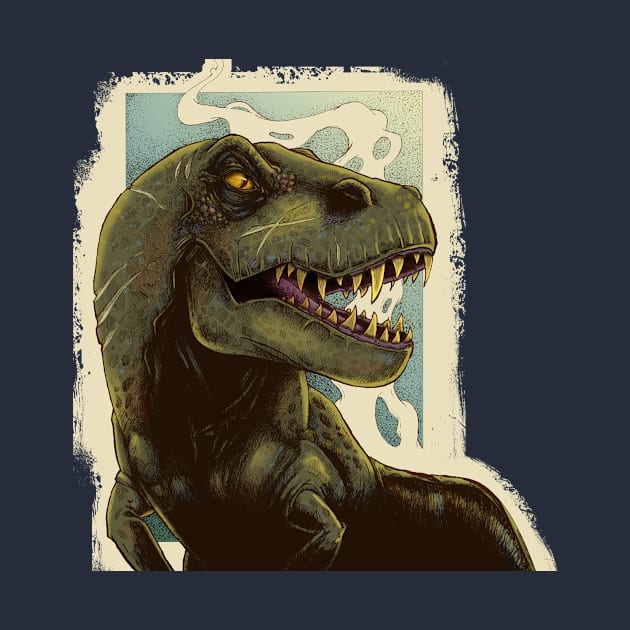 digital illustration t rex dinosaur by Bubsart78