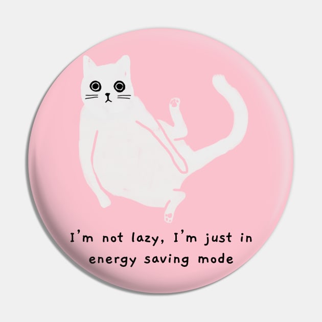 Not lazy (black caption) Pin by KentheCat