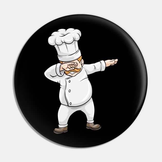 Chef with Chef hat at Hip Hop Dance Dab Pin by Markus Schnabel