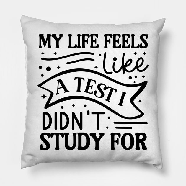 My life feels like a test I didn’t study for Pillow by Fun Planet