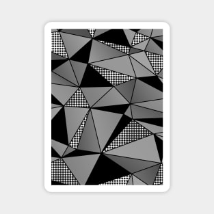 Monochrome Polygons Magnet