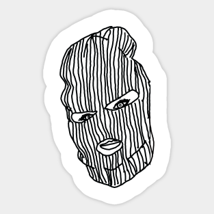 Ski Mask Aufkleber Teepublic De