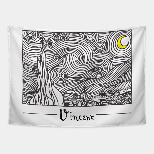 Vincent Van Gogh Tapestry by workshop71