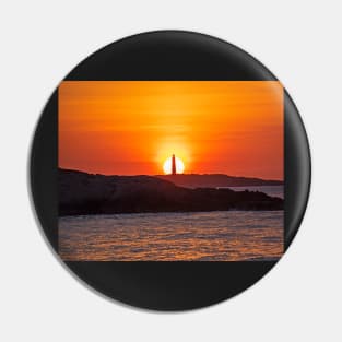 Thacher Island Surise Long Beach Gloucester MA Pin