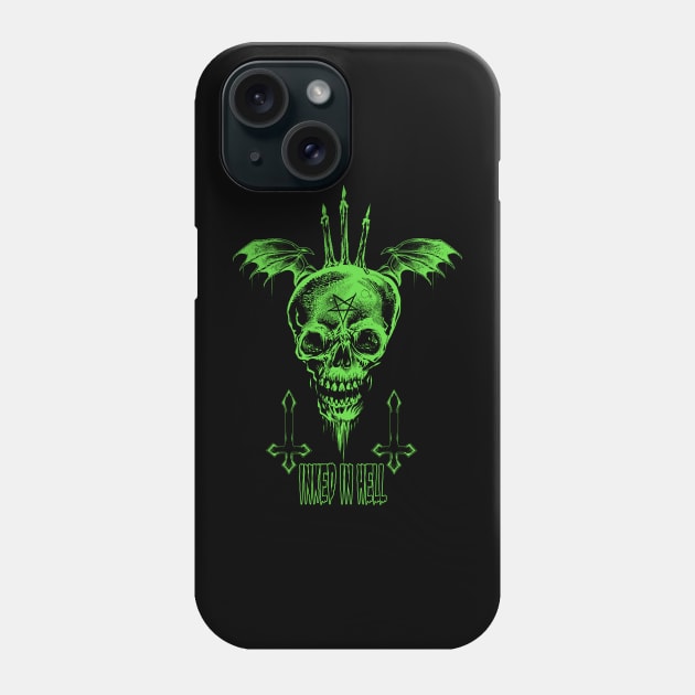 Flying Skull Phone Case by wildsidecomix