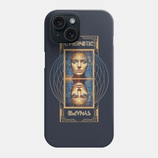 Cybernetic Synapse: Coexistence in the Digital Realm Phone Case