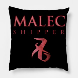 Malec shipper with love rune - Alec Lightwood and Magnus Bane - Matthew Daddario and Harry Shum Jr - Shadowhunters / The mortal instruments Pillow