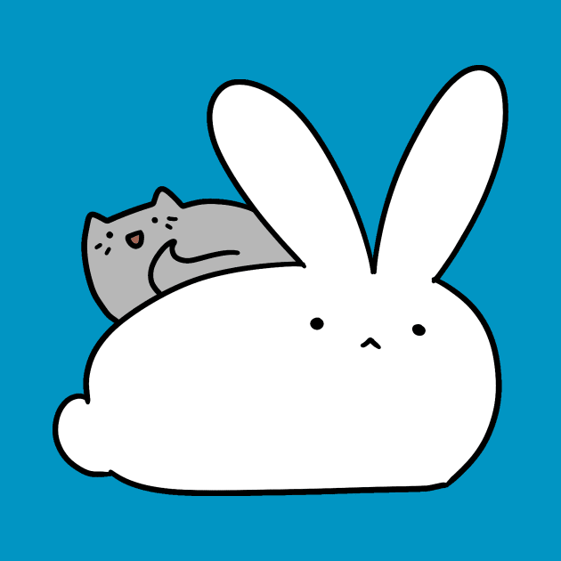 Big Bunny and Little Cat by saradaboru