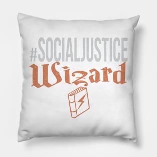 #SocialJustice Wizard - Hashtag for the Resistance Pillow