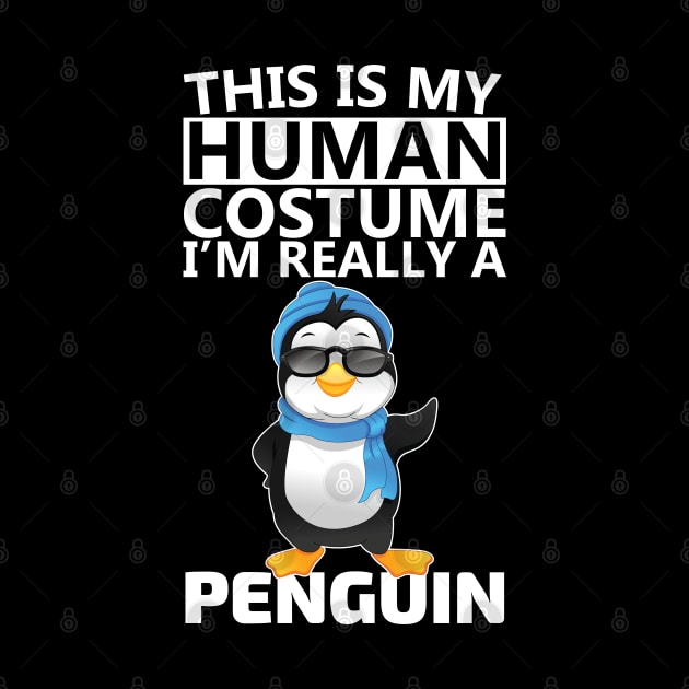this is my human costume i'm really a penguin by youki