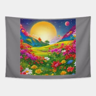 Colorful World Tapestry