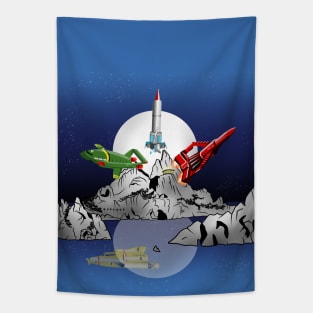 Thunderbirds Tracy Island Tapestry