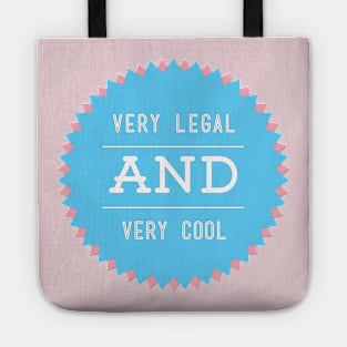 Very Legal & Very Cool - Trans Pride Tote