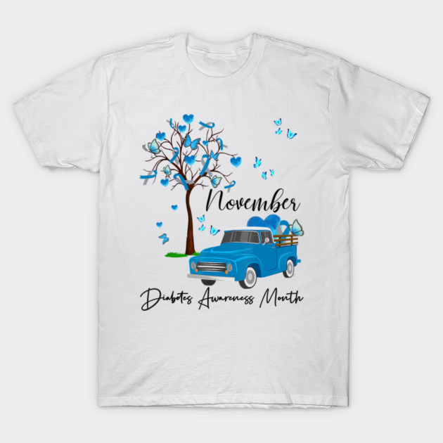 Diabetes Awareness Pumpkin Truck November We Wear Blue Diabetes