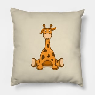 happy giraffe Pillow