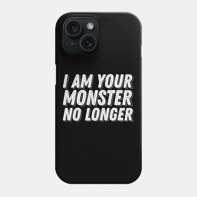 God of War 2018 Quote - I Am Your Monster No Longer Phone Case by ballhard