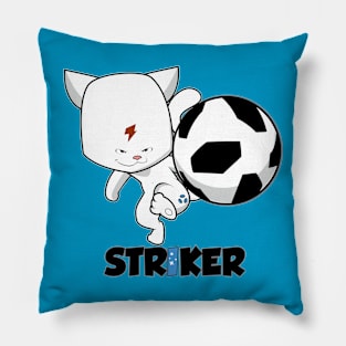 Cat Soccer Striker Pillow