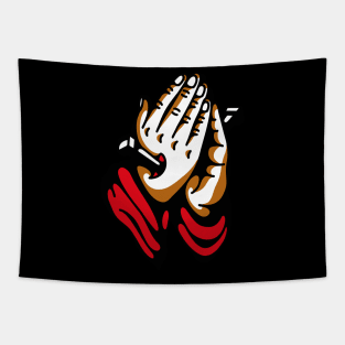 Pray hands Tapestry