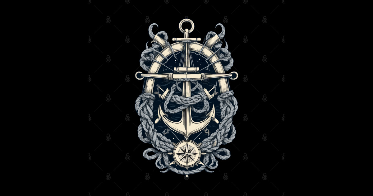Aesthetic Anchor Design - Hobby Fisherman - Sticker | TeePublic