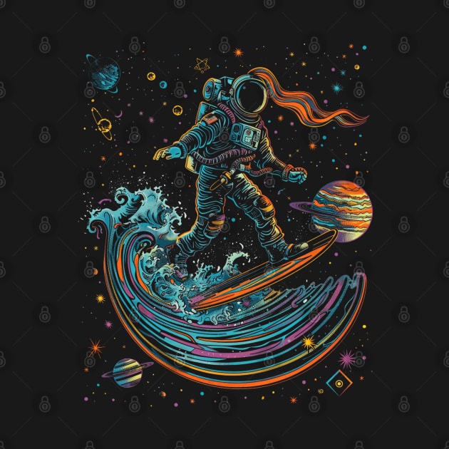 Astronaut Surfing | Sci-Fi Space | Cool Trippy Astronaut by We Anomaly