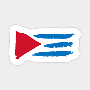 Cuba Flag Abstract Magnet