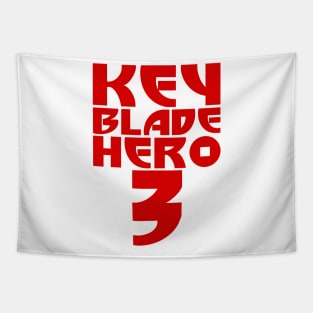 Keyblade Hero 3 (Red Text) Tapestry