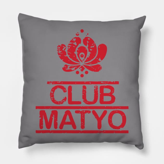 Club Matyo Grunge - Red Pillow by moni5550
