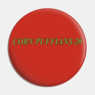 Limited Edition Talking Heads Inspired Corn Puffians Design! Pin