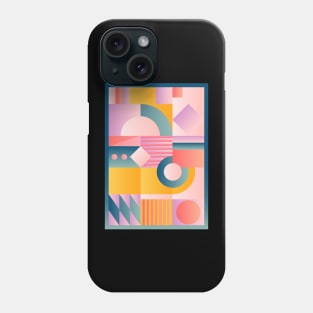 Geometric gradient artwork Phone Case