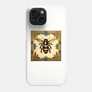 Vintage Bee Pattern Phone Case