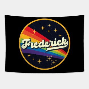 Frederick // Rainbow In Space Vintage Style Tapestry