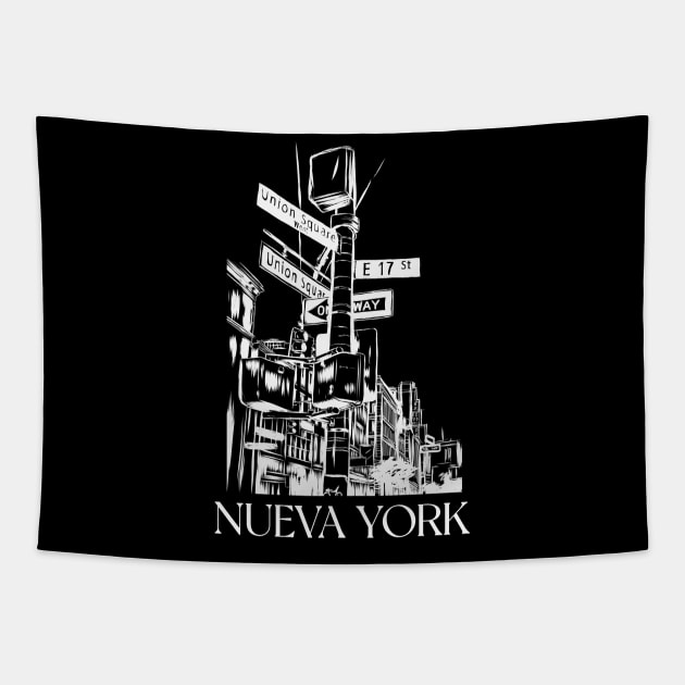 Nueva York Latin New York Spanish Tapestry by JayD World