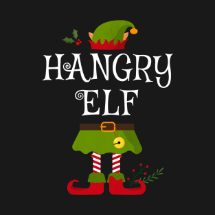 Hangry Elf Shirt , Family Matching Group Christmas Shirt, Matching T Shirt for Family, Family Reunion Shirts T-Shirt