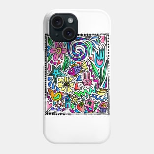 Happy little doodle Phone Case